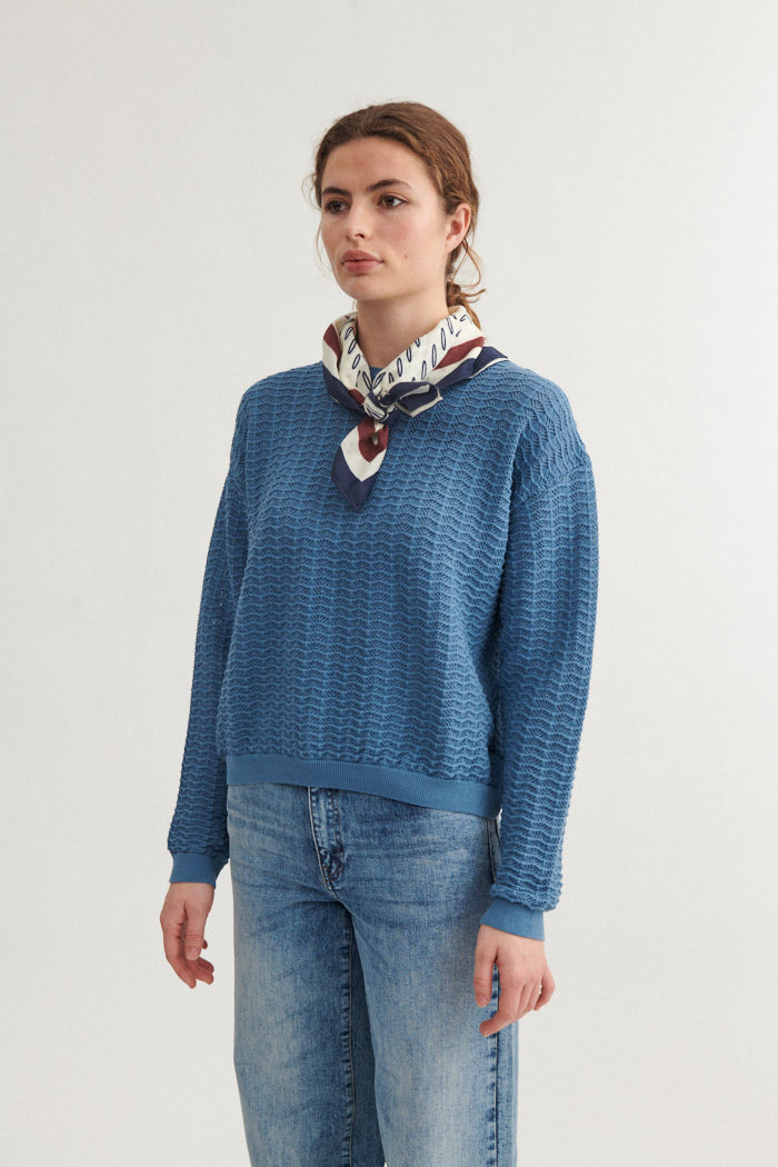 Basic Apparel Osi Sweater Sweaters 791 Copen blue